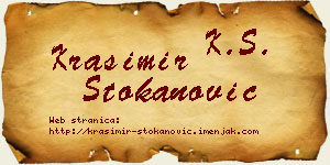 Krasimir Stokanović vizit kartica